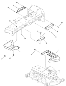 French Guard Group Diagram and Parts List for 2690882-YB1840RDFR 2010 Briggs and Stratton Lawn Tractor